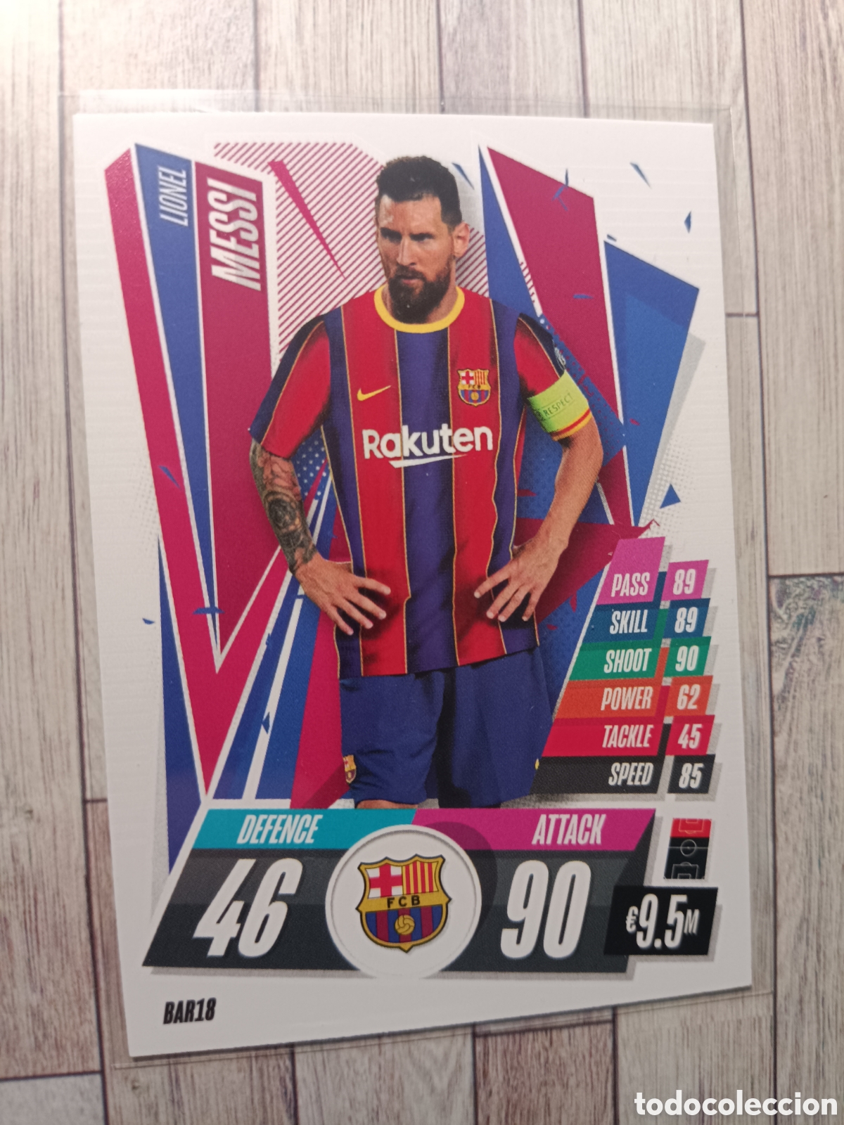 Cromos de F&uacute;tbol: BAR18 MESSI BARCELONA BAR 18 MATCH ATTAX CHAMPIONS LEAGUE 2020 2021 TOPPS 20 21