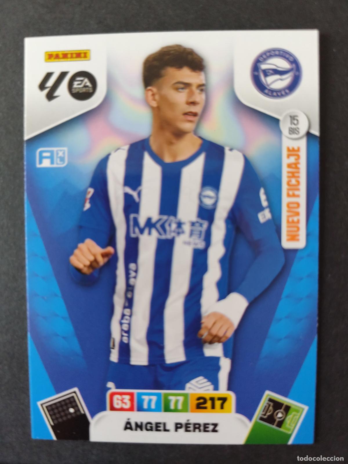 Cromos de F&uacute;tbol: 15 BIS &Aacute;NGEL P&Eacute;REZ ALAV&Eacute;S NUEVO FICHAJE ACTUALIZACI&Oacute;N ADRENALYN 2025 2026 25 26 PEDIDO M&Iacute;NIMO 2&euro;