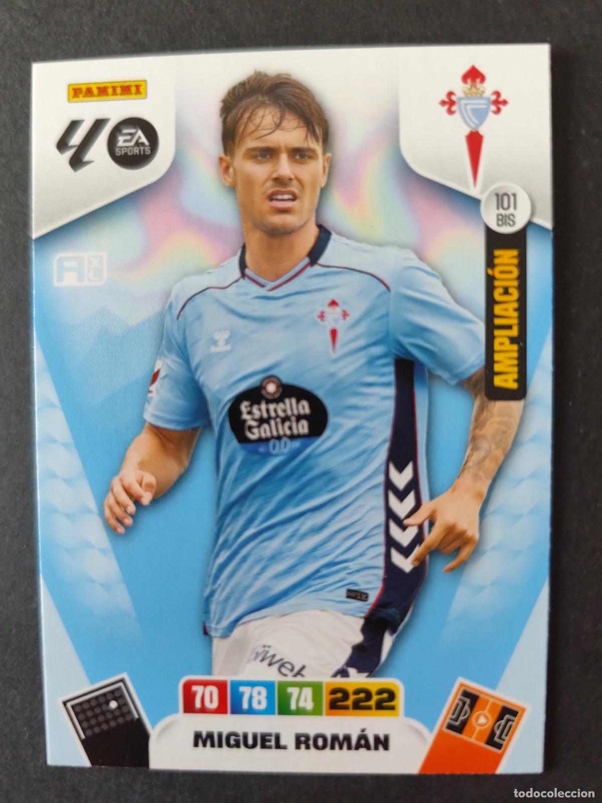 Cromos de F&uacute;tbol: 101 BIS MIGUEL ROM&Aacute;N CELTA VIGO AMPLIACI&Oacute;N ACTUALIZACI&Oacute;N ADRENALYN 2025 2026 25 26 PEDIDO M&Iacute;NIMO 2&euro;