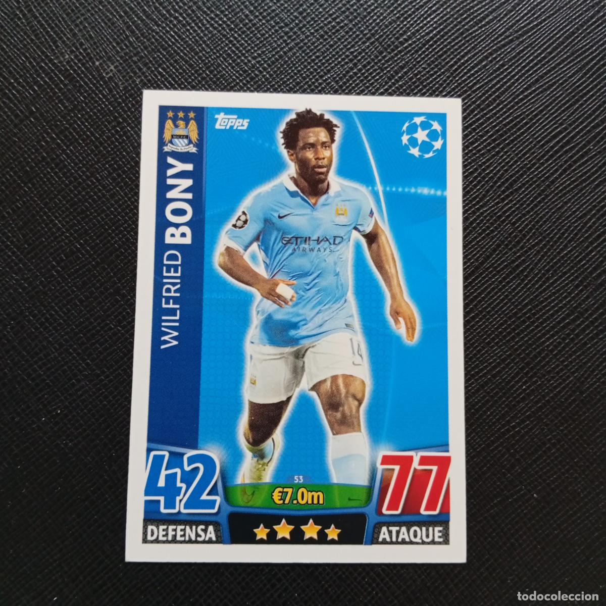 Cromos de F&uacute;tbol: 53 BONY MANCHESTER CITY TOPPS MATCH ATTAX 2015 2016 CROMO 15 16 FUTBOL - A17 PG262