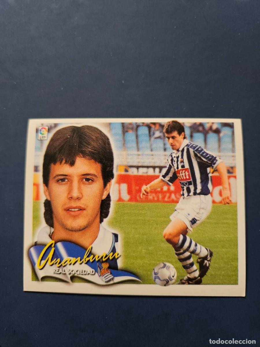 Cromos de f&uacute;tbol: L1 ARANBURU REAL SOCIEDAD LIGA ESTE 00 01 2000 2001 SIN PEGAR NUNCA PEGADO