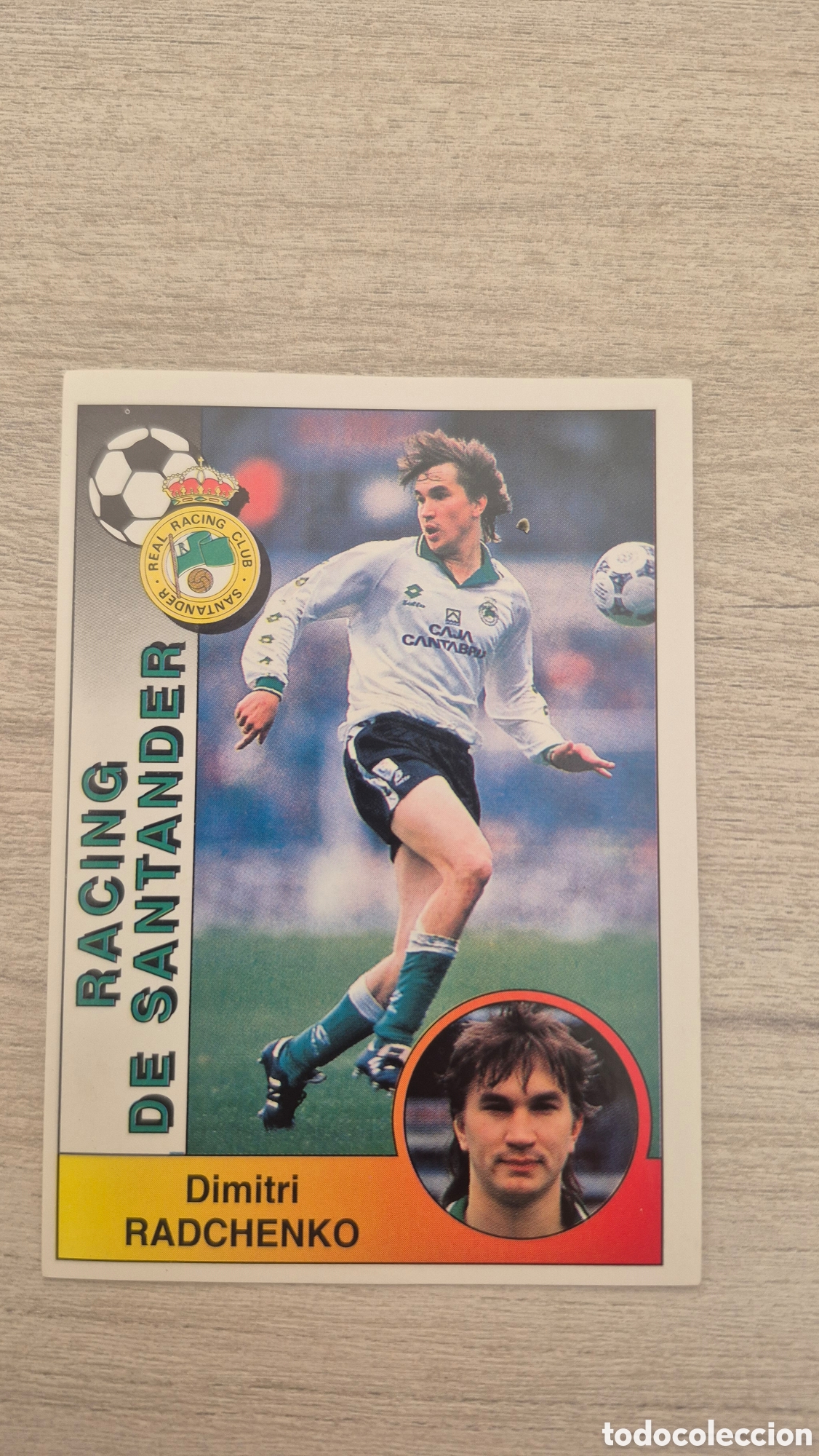 Fu&szlig;ball-Sticker: N&deg;232 Racing de Santander Radchenko Liga 94/95 Panini