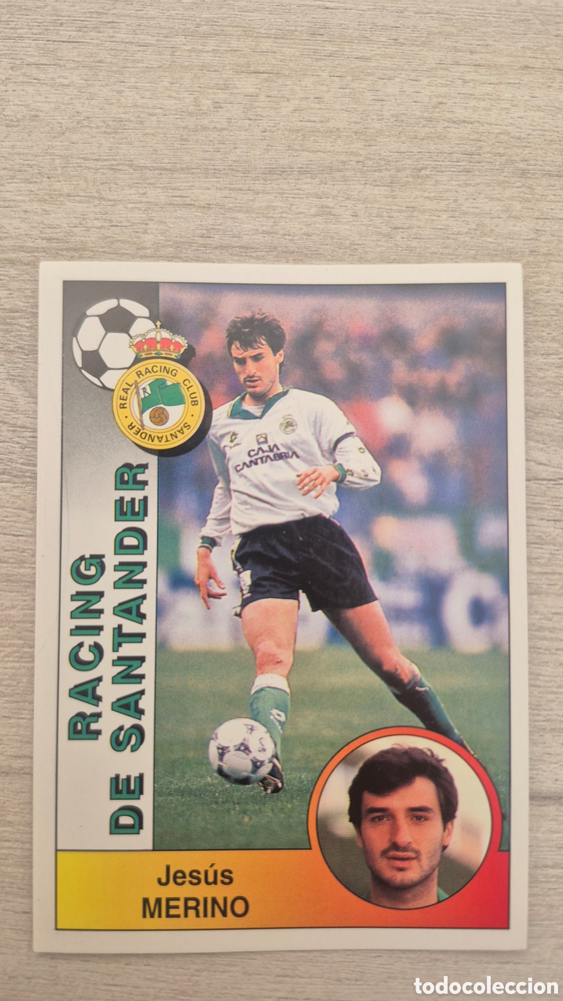 Fu&szlig;ball-Sticker: N&deg;223 Racing de Santander Merino Liga 94/95 Panini
