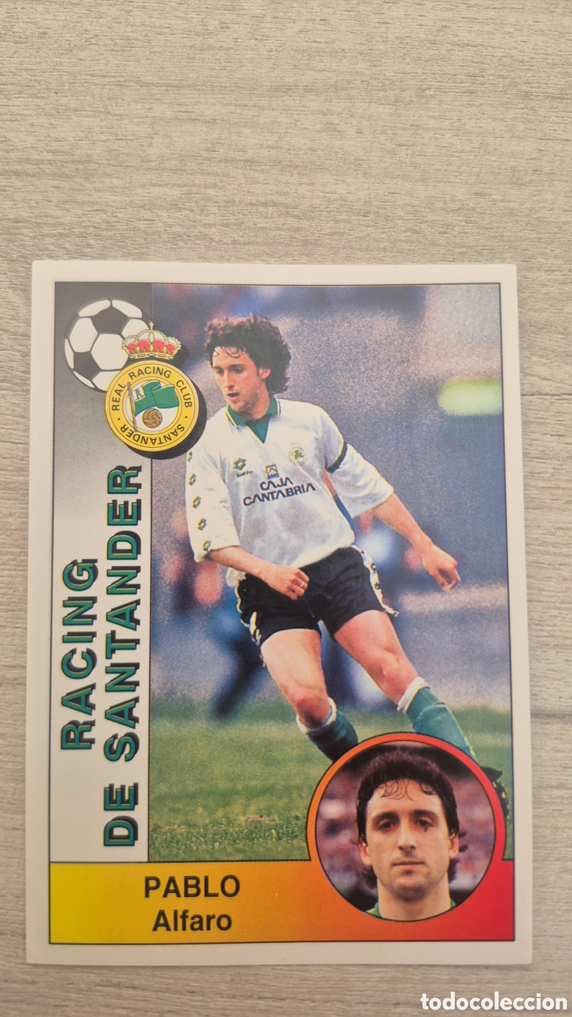 Football Stickers: N&deg;222 Racing de Santander Alfaro Liga 94/95 Panini