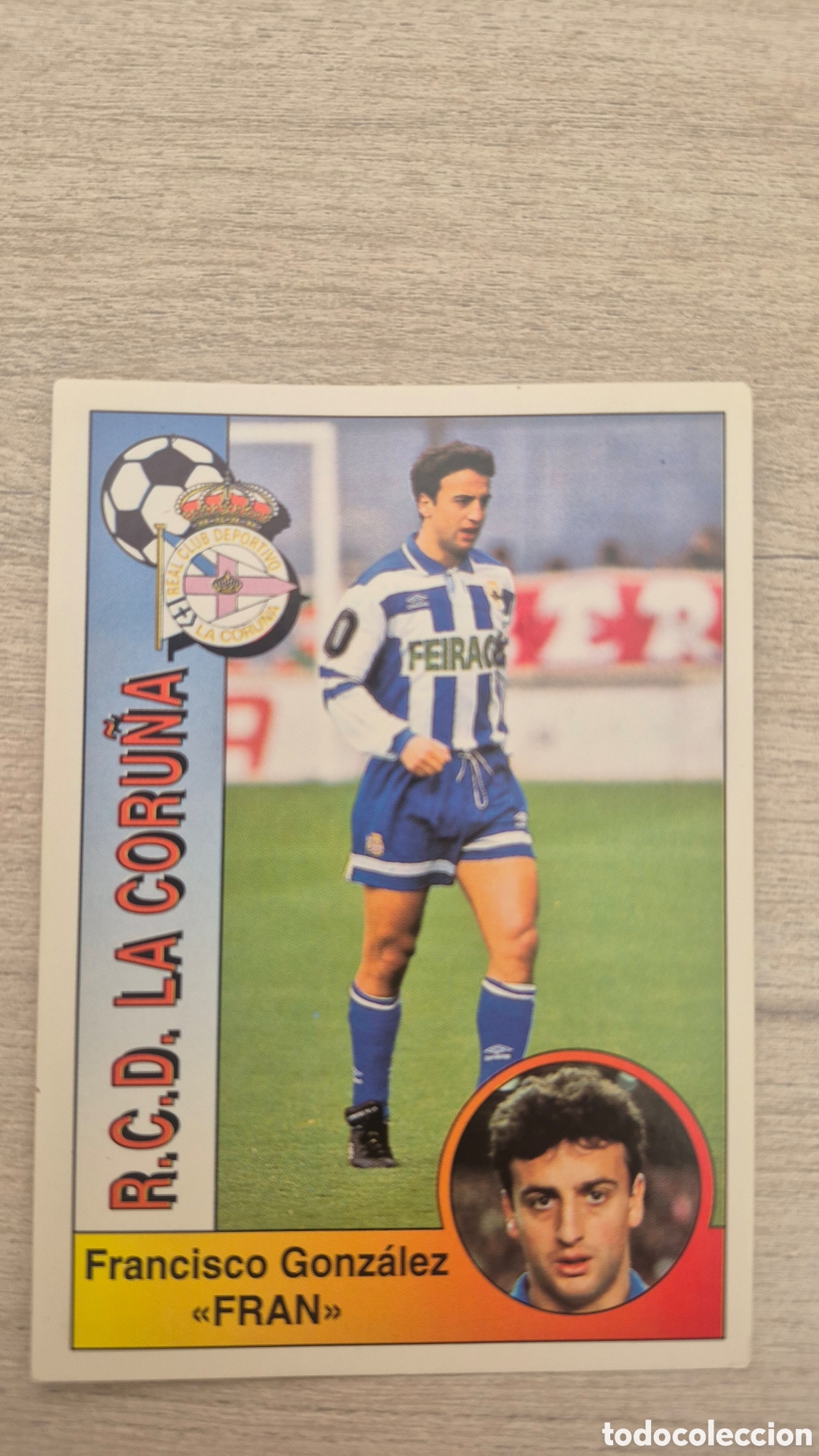 Football Stickers: N&deg;156 Deportivo de la Coru&ntilde;a Fran Liga 94/95 Panini