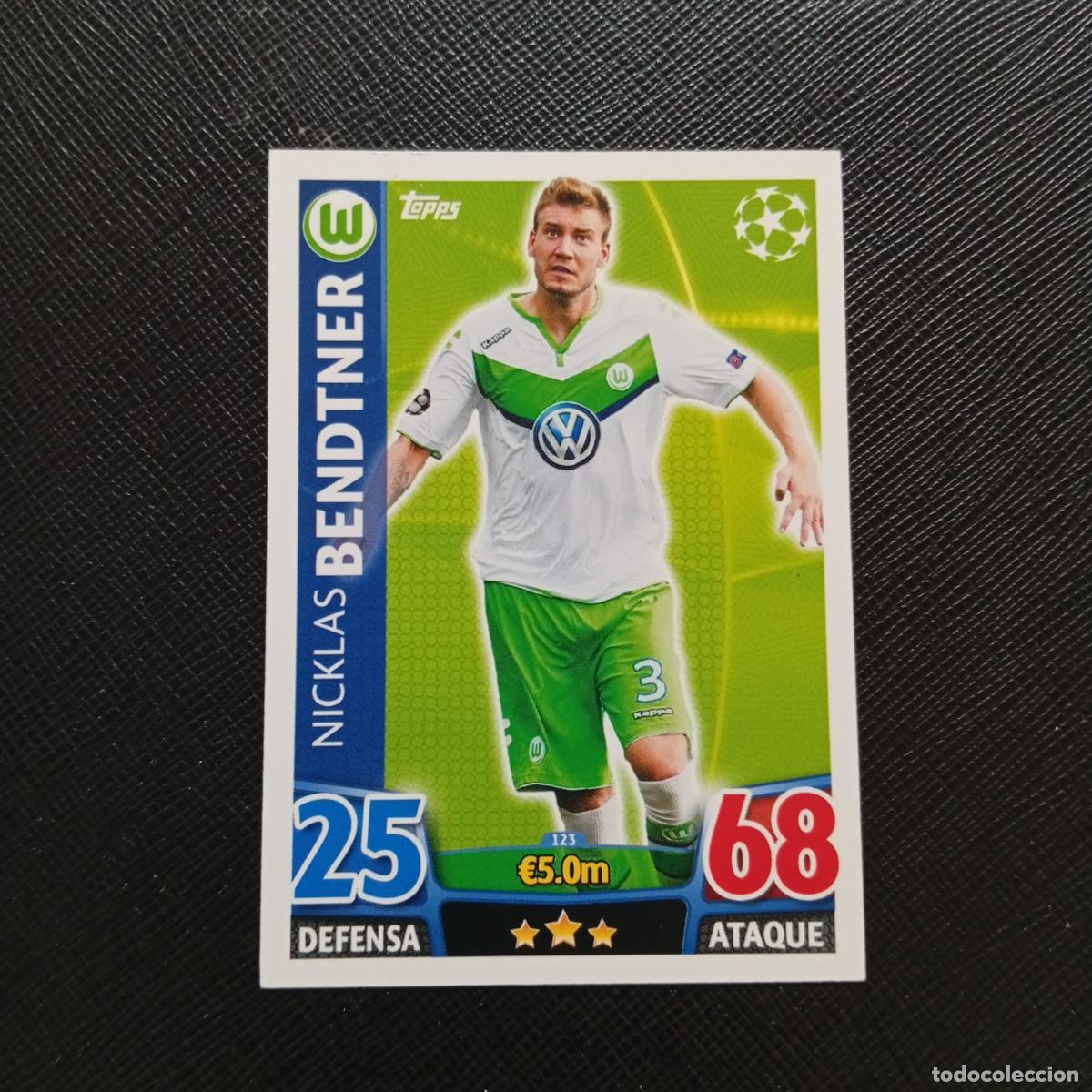 Cromos de F&uacute;tbol: 123 BENDTNER WOLFSBURGO TOPPS MATCH ATTAX 2015 2016 CROMO 15 16 FUTBOL - A17 PG388