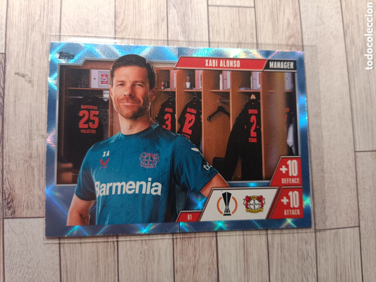 Cromos de F&uacute;tbol: 61 XABI ALONSO MANAGER CRYSTAL PARALELA CHAMPIONS LEAGUE MATCH ATTAX EXTRA 2023 2024 TOPPS 23 24