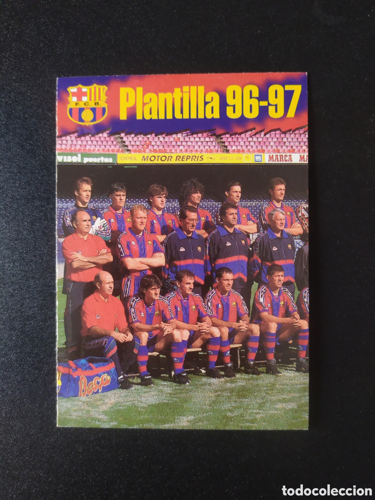 Football Stickers: Colecci&oacute;n oficial FC Barcelona 1996 1997 96 97 panini plantilla n&ordm; 7