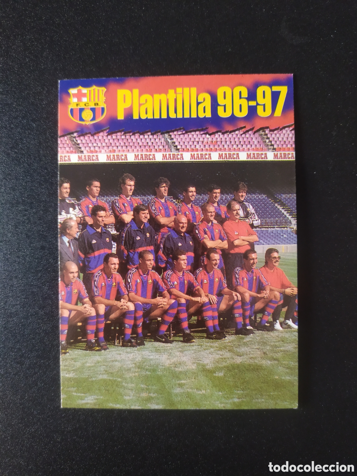Figurine di Calcio: Colecci&oacute;n oficial FC Barcelona 1996 1997 96 97 panini plantilla n&ordm; 8