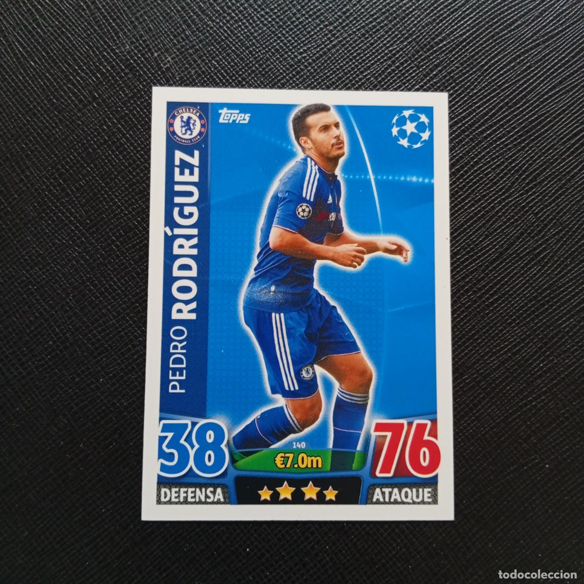 Cromos de F&uacute;tbol: 140 PEDRO RODRIGUEZ CHELSEA TOPPS MATCH ATTAX 2015 2016 CROMO 15 16 FUTBOL - A17 PG487