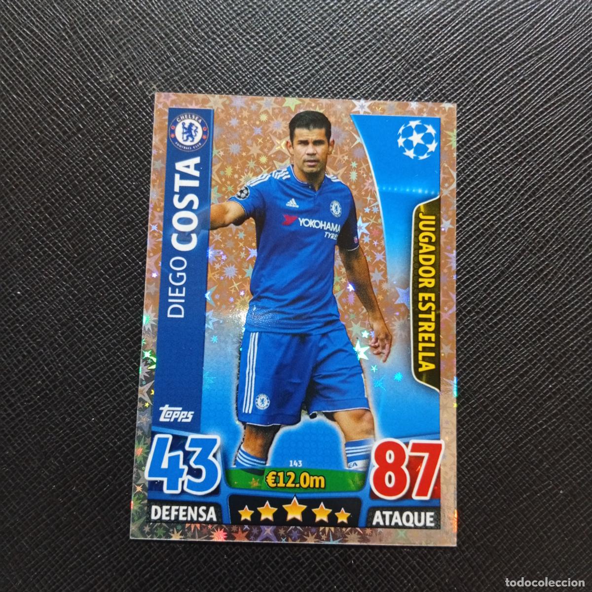 Cromos de F&uacute;tbol: 143 DIEGO COSTA CHELSEA TOPPS MATCH ATTAX 2015 2016 CROMO 15 16 FUTBOL - A17 PG496