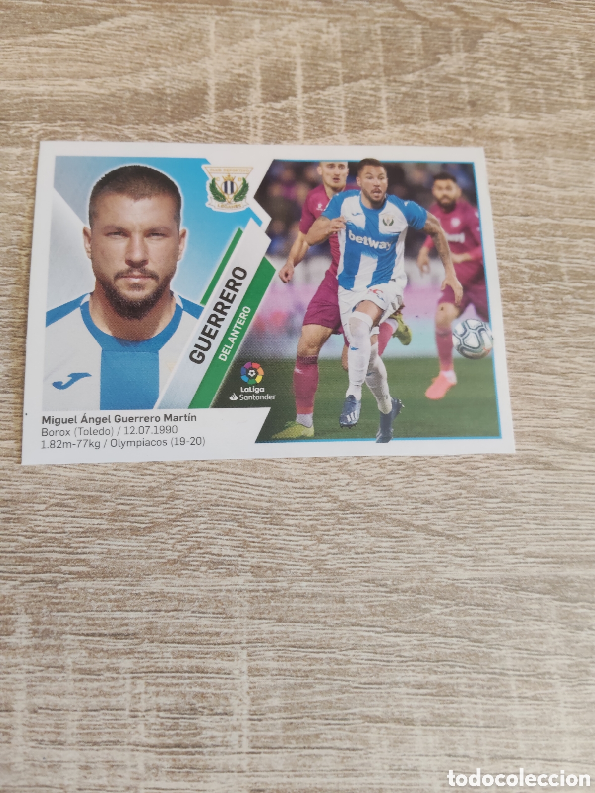 Cromos de F&uacute;tbol: Guerrero Legan&eacute;s fichaje de invierno liga 2019 2020 19 20 ediciones este