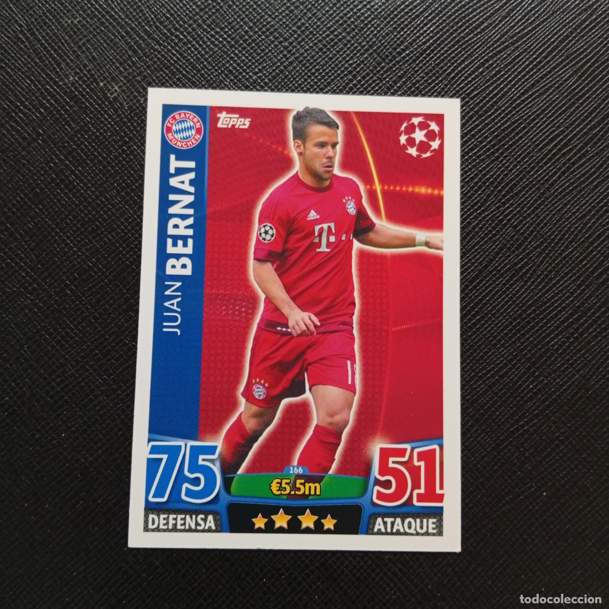 Cartes &agrave; collectionner de Football: 166 BERNAT BAYERN MUNICH TOPPS MATCH ATTAX 2015 2016 CROMO 15 16 FUTBOL - A6 PG10
