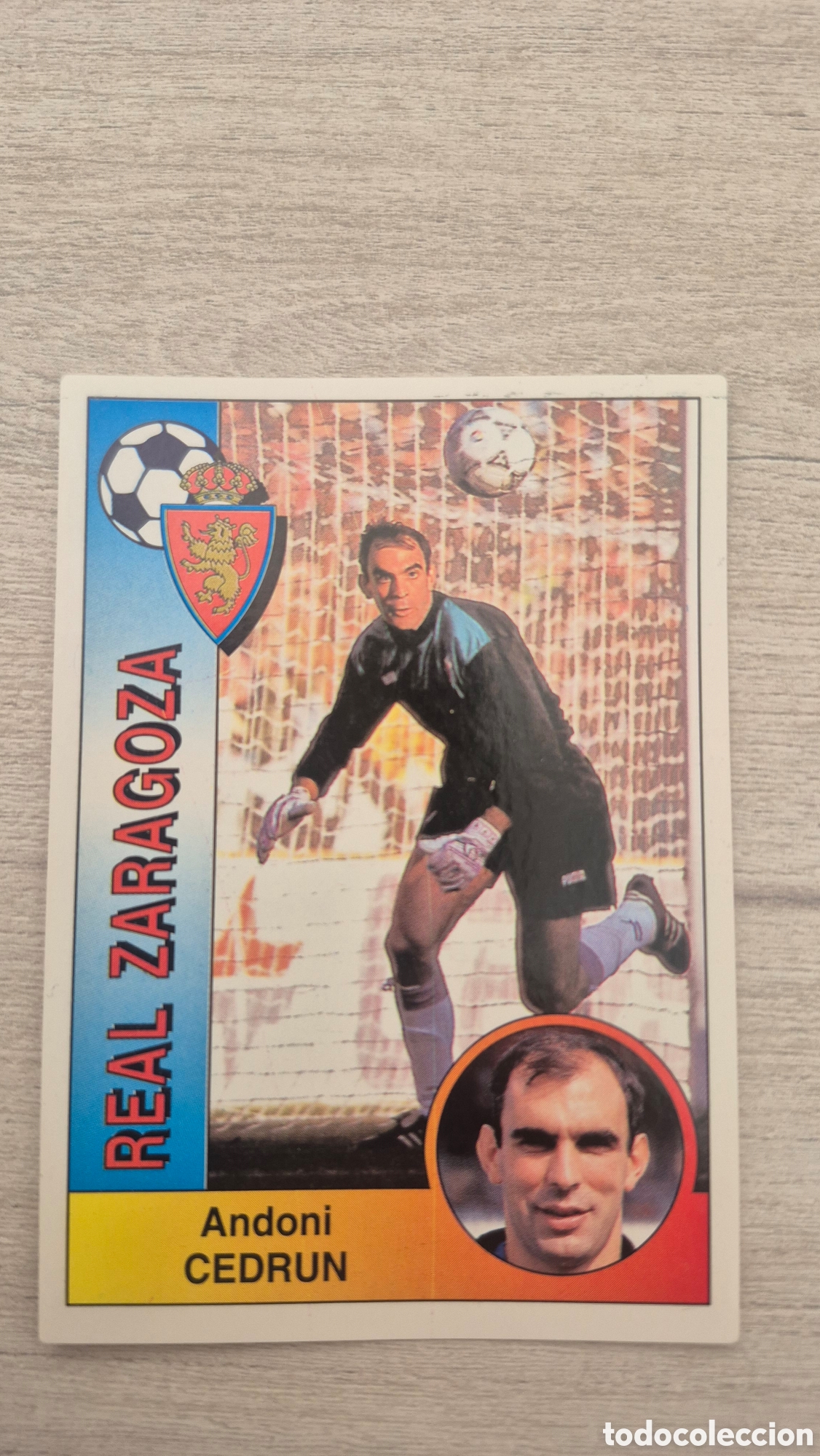 Cromos de Futebol: N&deg;344 Real Zaragoza Cedrun Liga 94/95 Panini