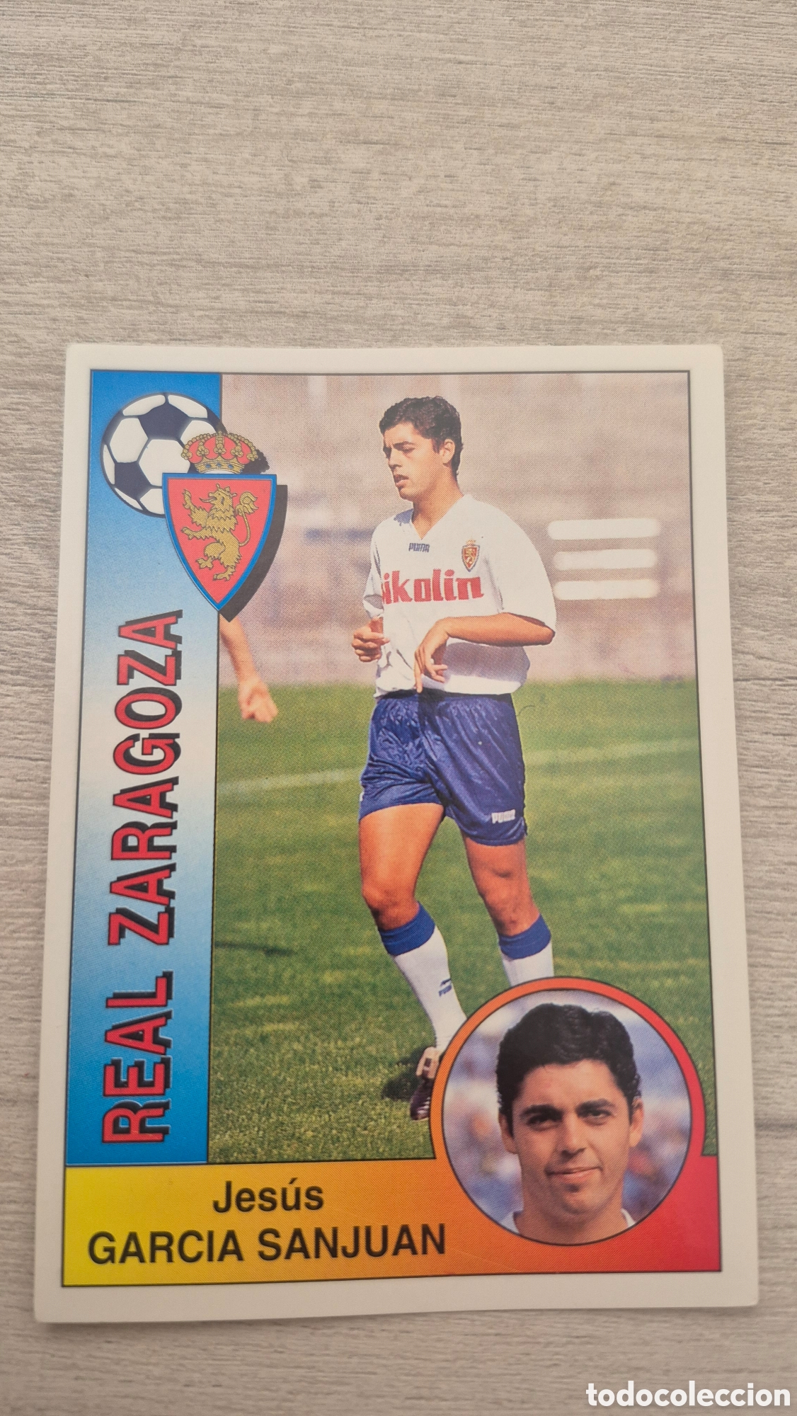 Cromos de Futebol: N&deg;351 Real Zaragoza Garc&iacute;a Sanjuan Liga 94/95 Panini