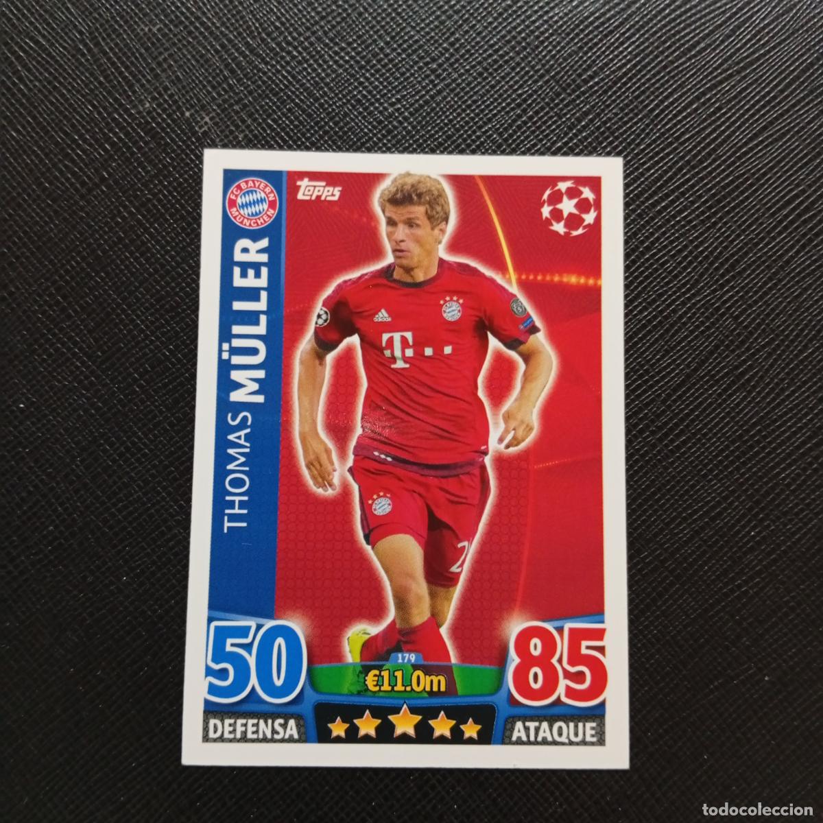Cromos de Futebol: 179 MULLER BAYERN MUNICH TOPPS MATCH ATTAX 2015 2016 CROMO 15 16 FUTBOL - A6 PG37
