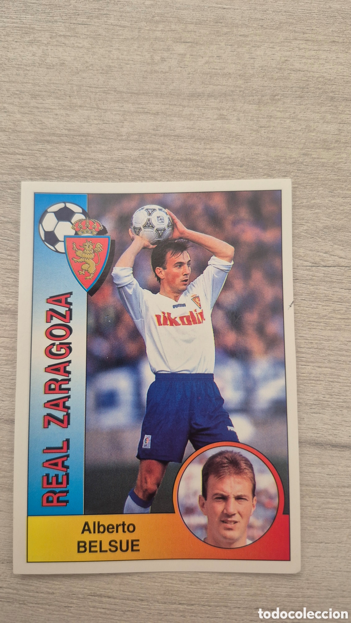 Cromos de F&uacute;tbol: N&deg;345 Real Zaragoza Belsue Liga 94/95 Panini
