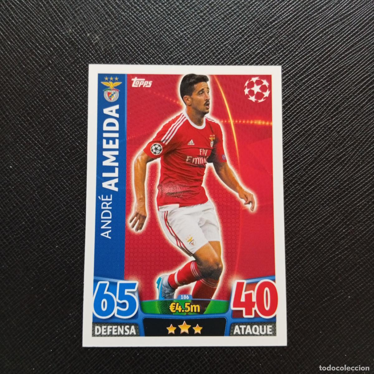 Cromos de F&uacute;tbol: 186 ALMEIDA BENFICA TOPPS MATCH ATTAX 2015 2016 CROMO 15 16 FUTBOL - A6 PG46