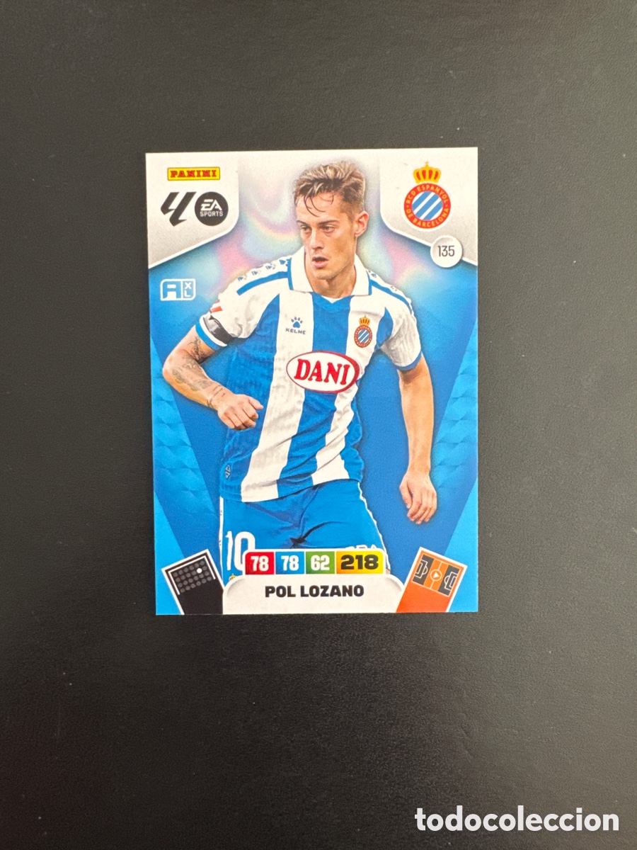 Football Stickers: POL LOZANO ESPA&Ntilde;OL N&Uacute;MERO 135 ADRENALYN 2025 2026