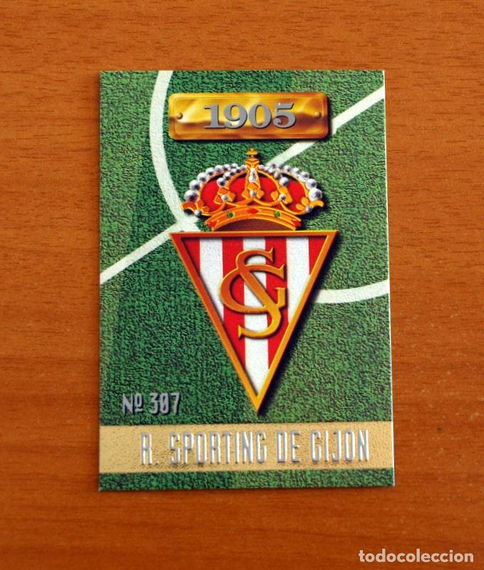 Cromos de F&uacute;tbol: Sporting Gij&oacute;n -N&ordm; 307 Escudo -Mundicromo Las Fichas de la Liga de F&uacute;tbol 1996-1997-96-97
