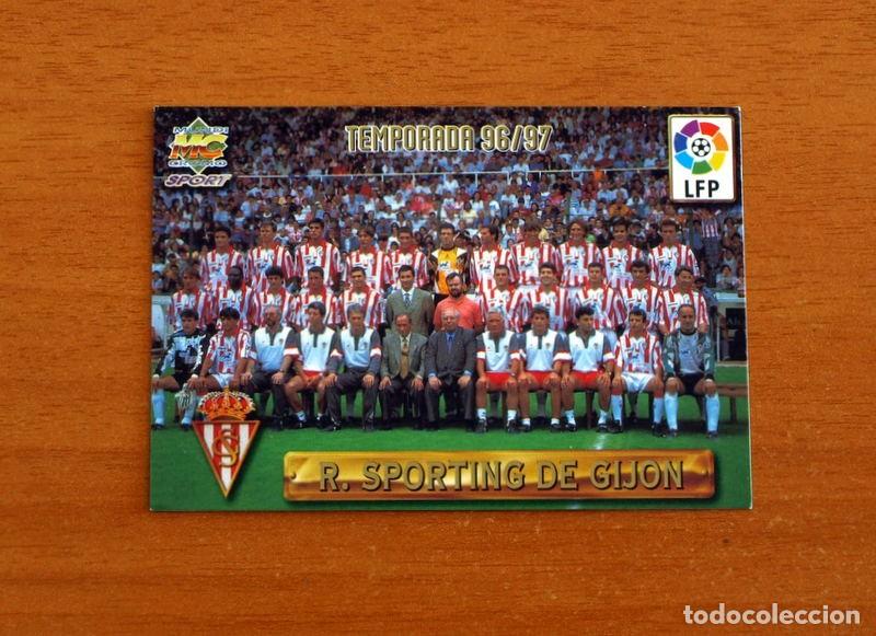 Cromos de F&uacute;tbol: Sporting Gij&oacute;n -N&ordm; 307 Plantilla-Equipo -Mundicromo Las Fichas de la Liga de F&uacute;tbol 1996-1997-96-97
