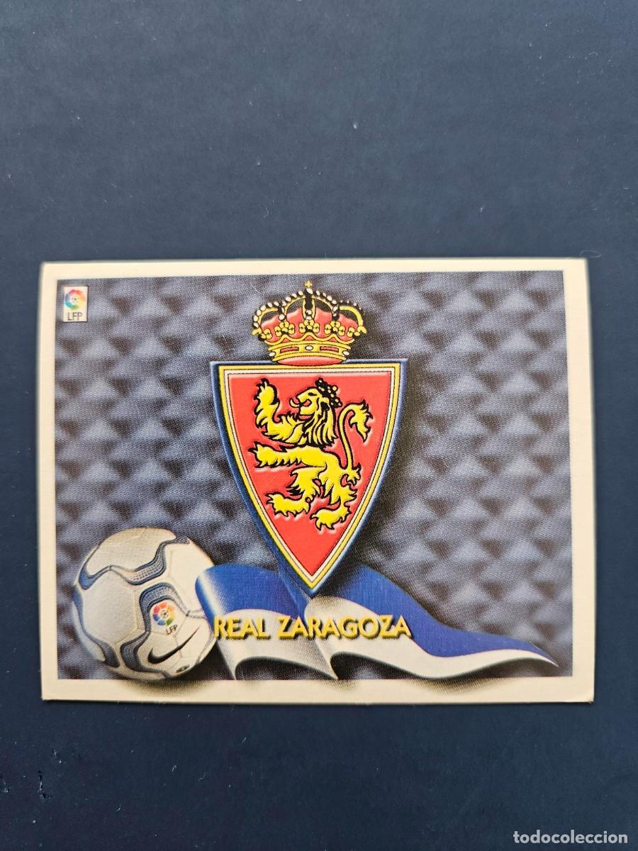 Figurine di Calcio: L1 ESCUDO ZARAGOZA LIGA ESTE 00 01 2000 2001 SIN PEGAR NUNCA PEGADO