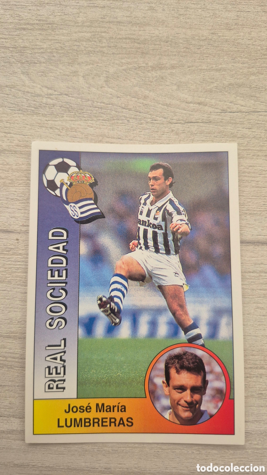 Cromos de F&uacute;tbol: N&deg;261 Real Sociedad Lumbreras Liga 94/95 Panini