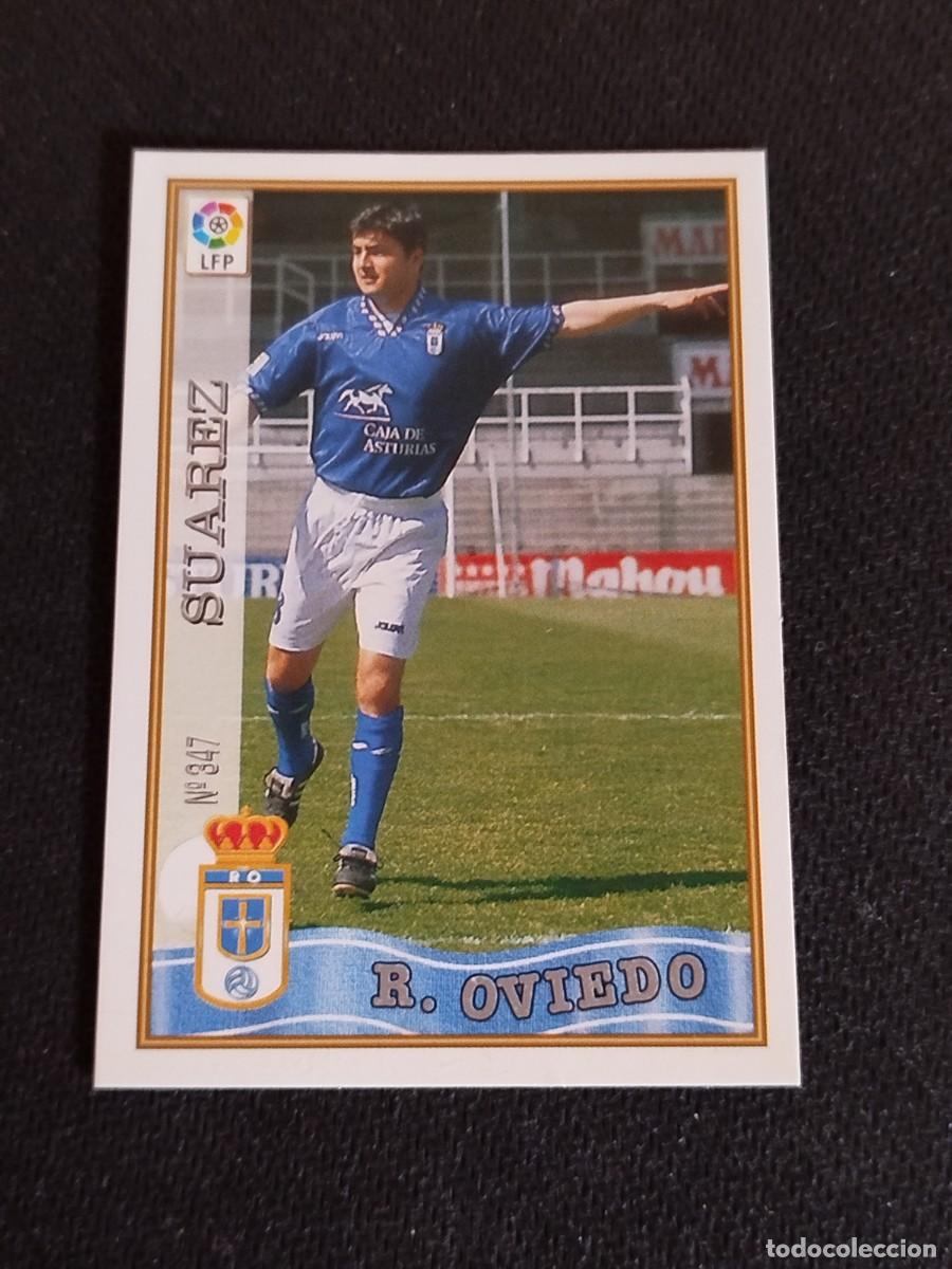 Fu&szlig;ball-Sticker: 347. Su&aacute;rez (Real Oviedo) Mundicromo - Las Fichas de la Liga 97-98