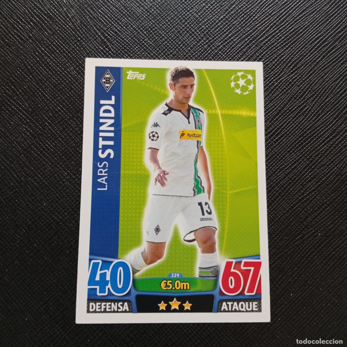 Cromos de Futebol: 229 STINDL MONCHENGLADBACH TOPPS MATCH ATTAX 2015 2016 CROMO 15 16 FUTBOL - A6 PG82