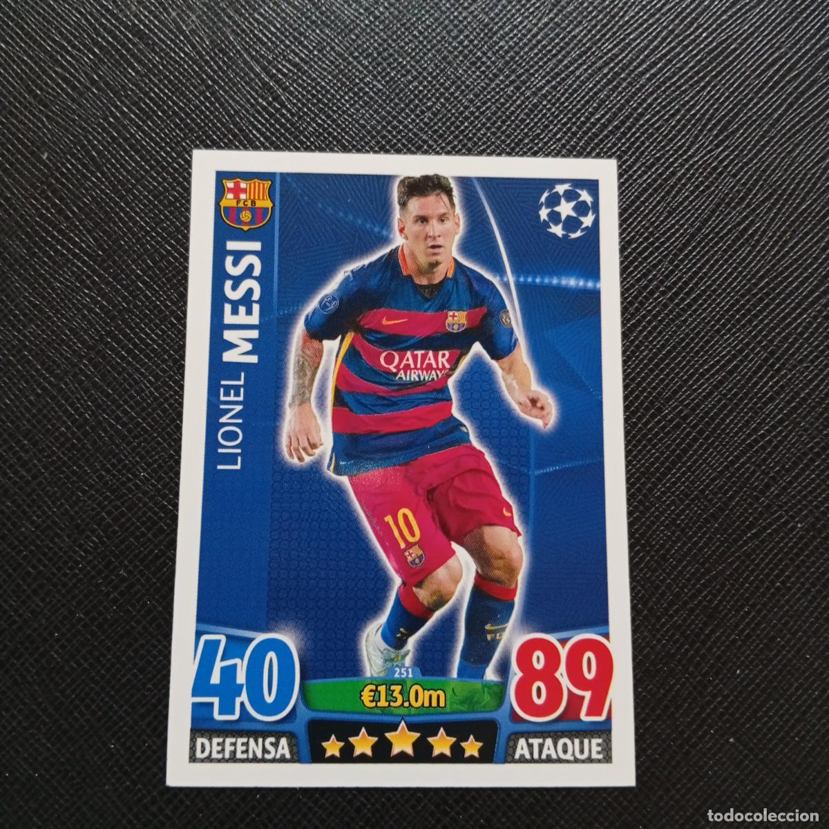 Football Stickers: 251 MESSI BARCELONA TOPPS MATCH ATTAX 2015 2016 CROMO 15 16 FUTBOL - A6 PG145