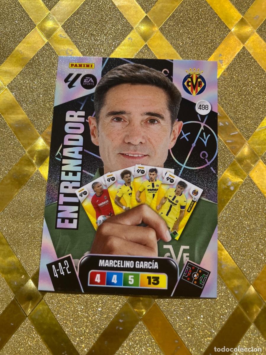 Cromos de F&uacute;tbol: CROMO FUTBOL NUMERO 498 MARCELINO VILLARREAL PLUS ENTRENADOR ADRENALYN XL 2025 2026 PANINI !