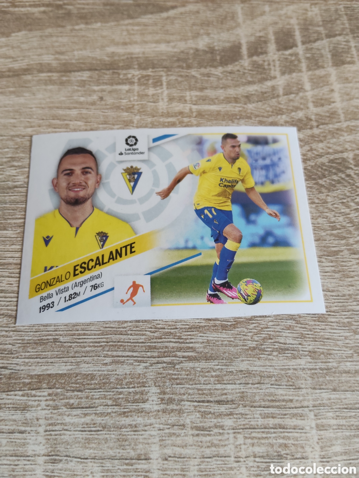 Cromos de F&uacute;tbol: Escalante C&aacute;diz fichaje de invierno liga 2022 2023 22 23 ediciones este
