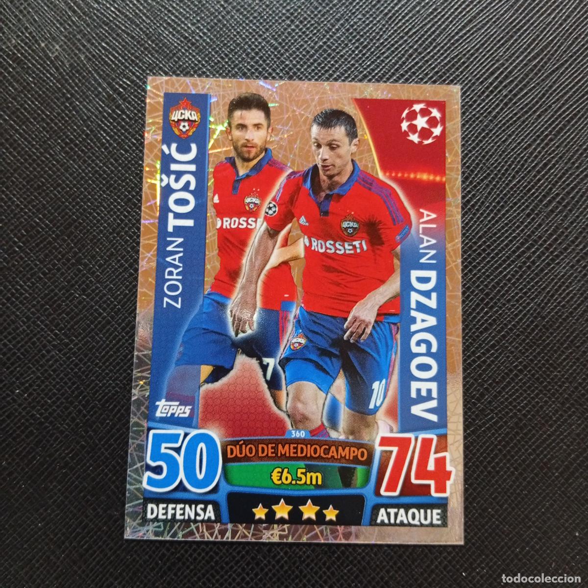 Cromos de F&uacute;tbol: 360 TOSIC DZAGOEV CSKA MOSCU TOPPS MATCH ATTAX 2015 2016 CROMO 15 16 FUTBOL - A6 PG361