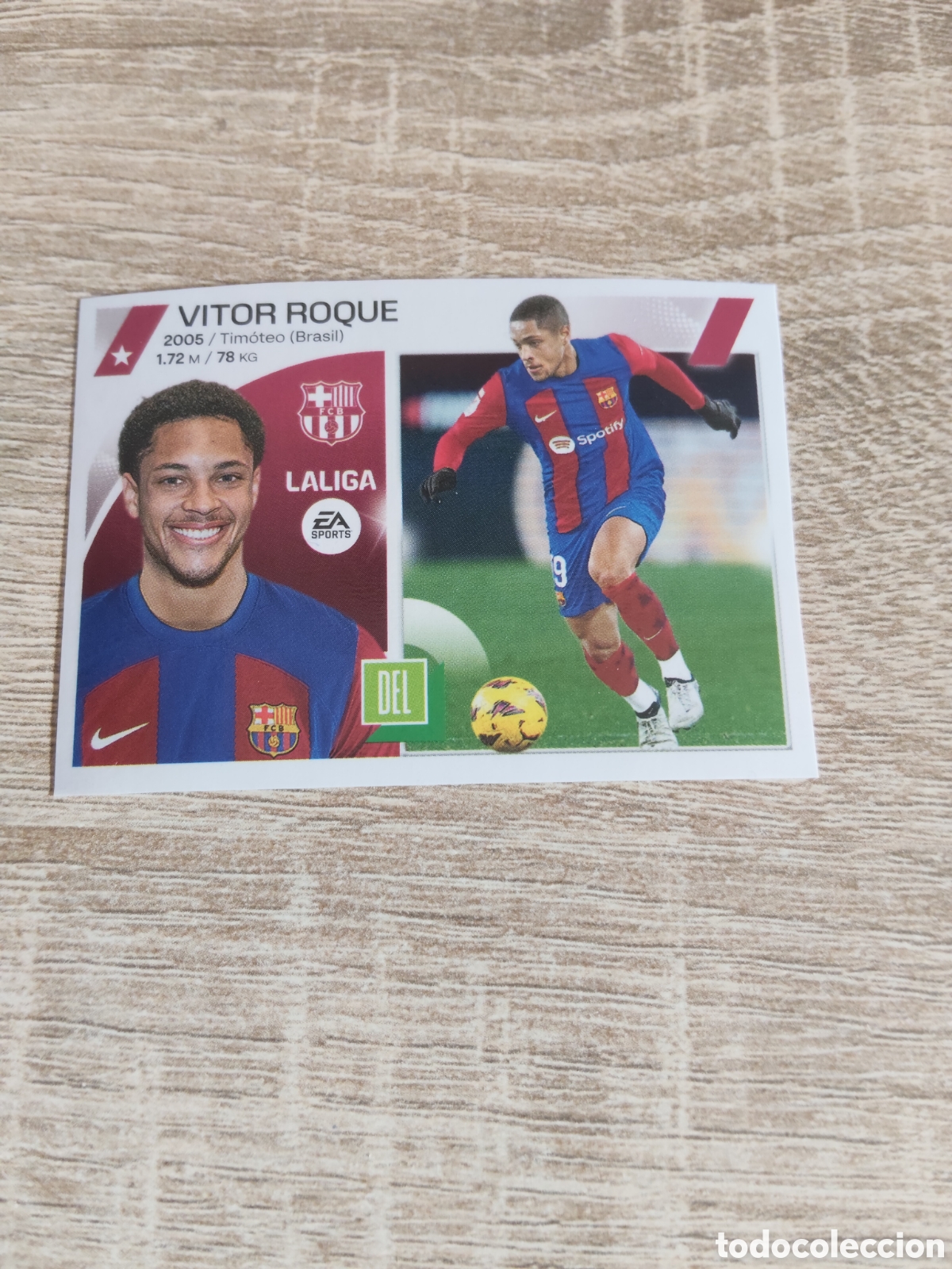 Cromos de F&uacute;tbol: Vitor Roque Barcelona fichaje de invierno liga 2023 2024 23 24 ediciones este