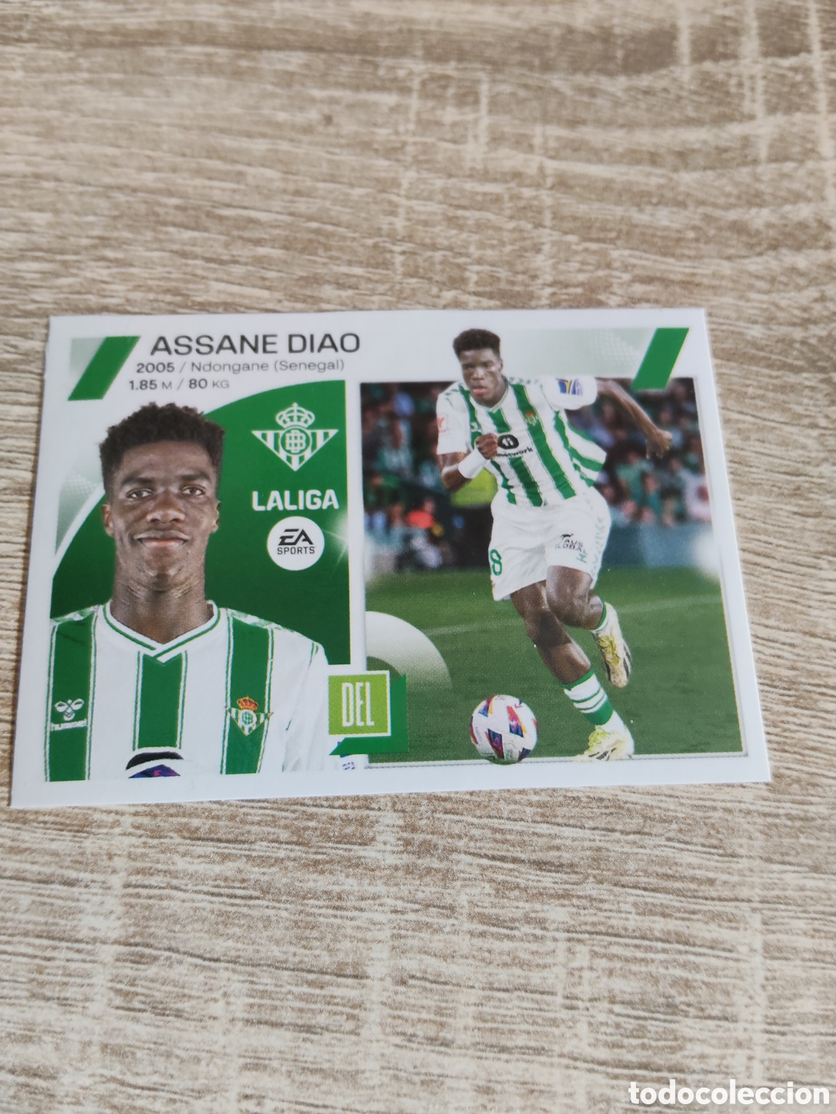 Cromos de F&uacute;tbol: Assane Diao Real Betis fichaje de invierno liga 2023 2024 23 24 ediciones este