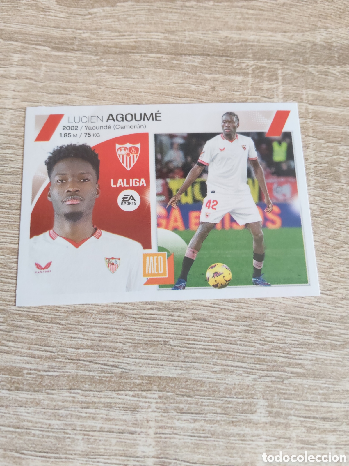 Cromos de Futebol: Agoume Sevilla fichaje de invierno liga 2023 2024 23 24 ediciones este