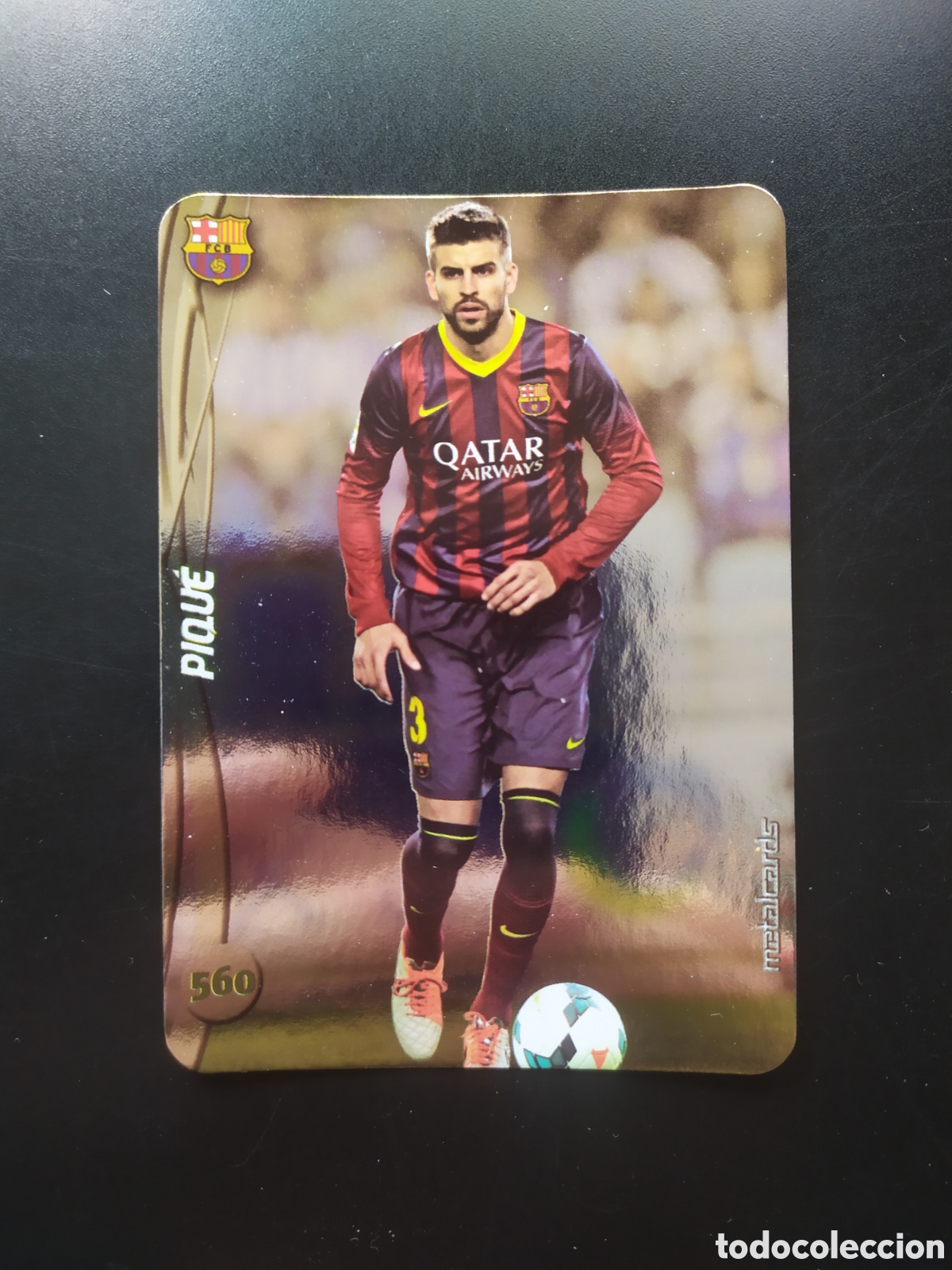 Cromos de Futebol: Mundicromo fichas Liga 2014 2015 14 15 Piqu&eacute; top brillo liso n&deg; 560 Barcelona