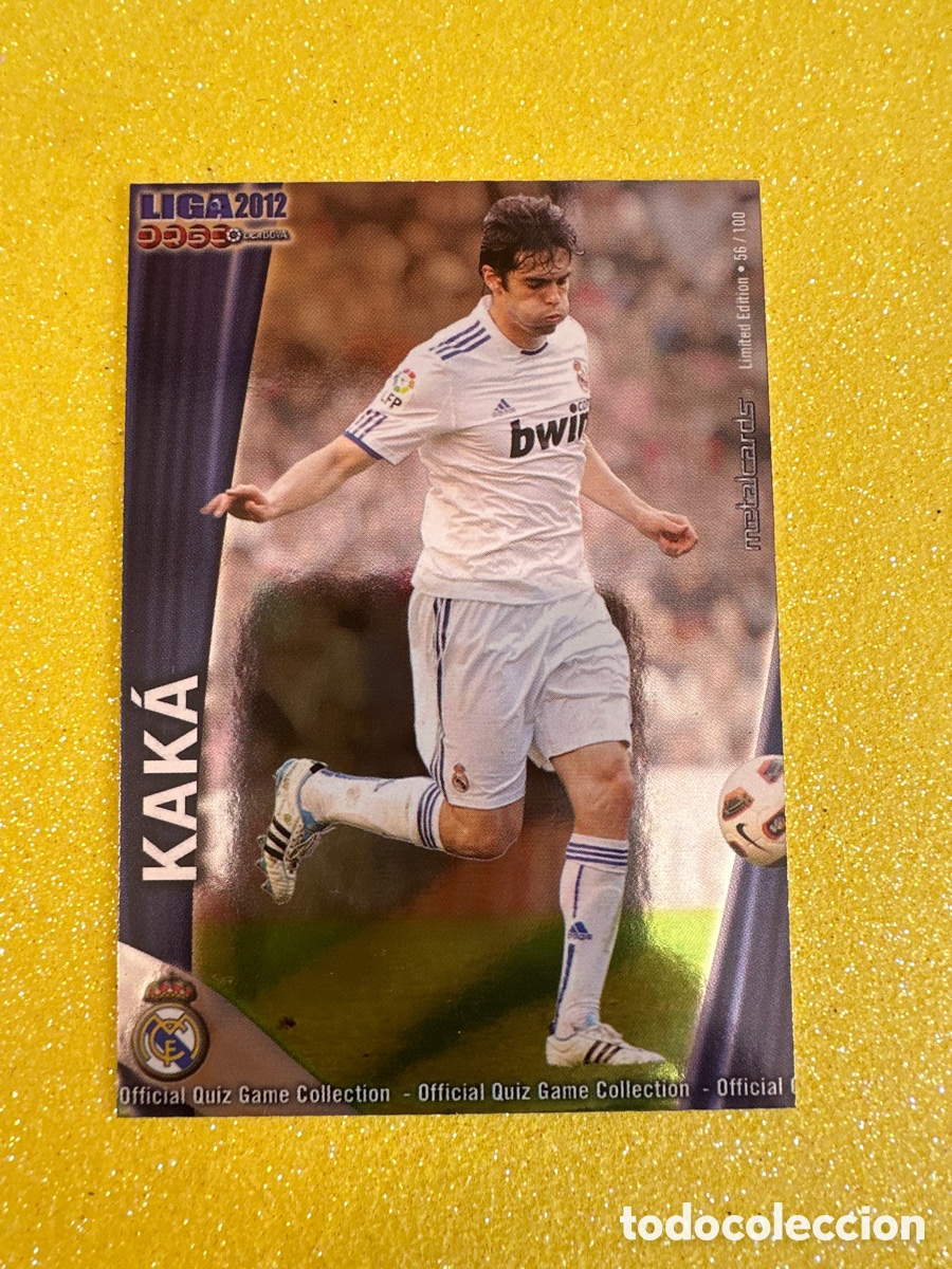 Cromos de F&uacute;tbol: 44 KAK&Aacute; (R.MADRID)56/100 METALCARD LIMITED EDITION MUNDICROMO 2012 11 12