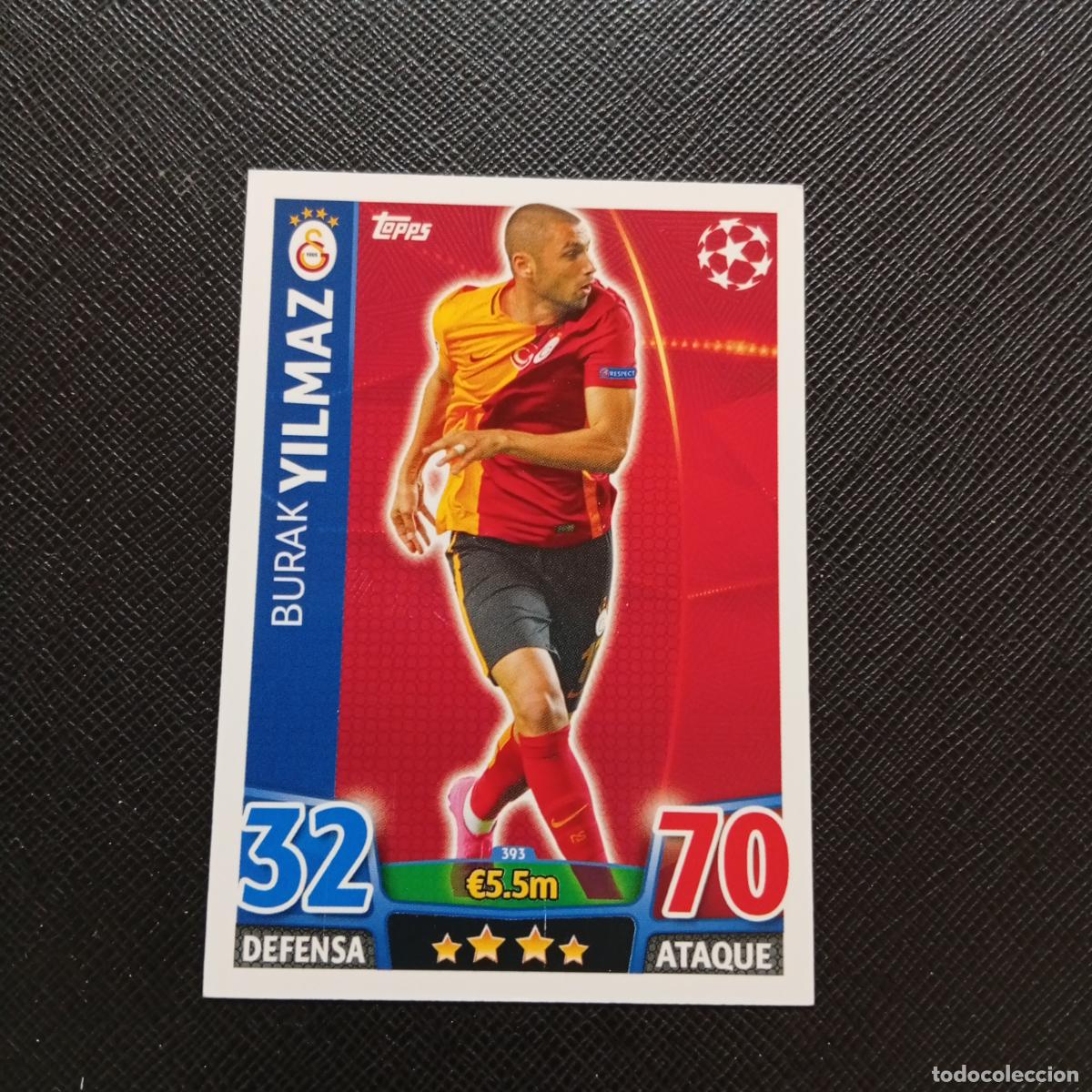 Cromos de F&uacute;tbol: 393 YILMAZ GALATASARAY TOPPS MATCH ATTAX 2015 2016 CROMO 15 16 FUTBOL - A6 PG388