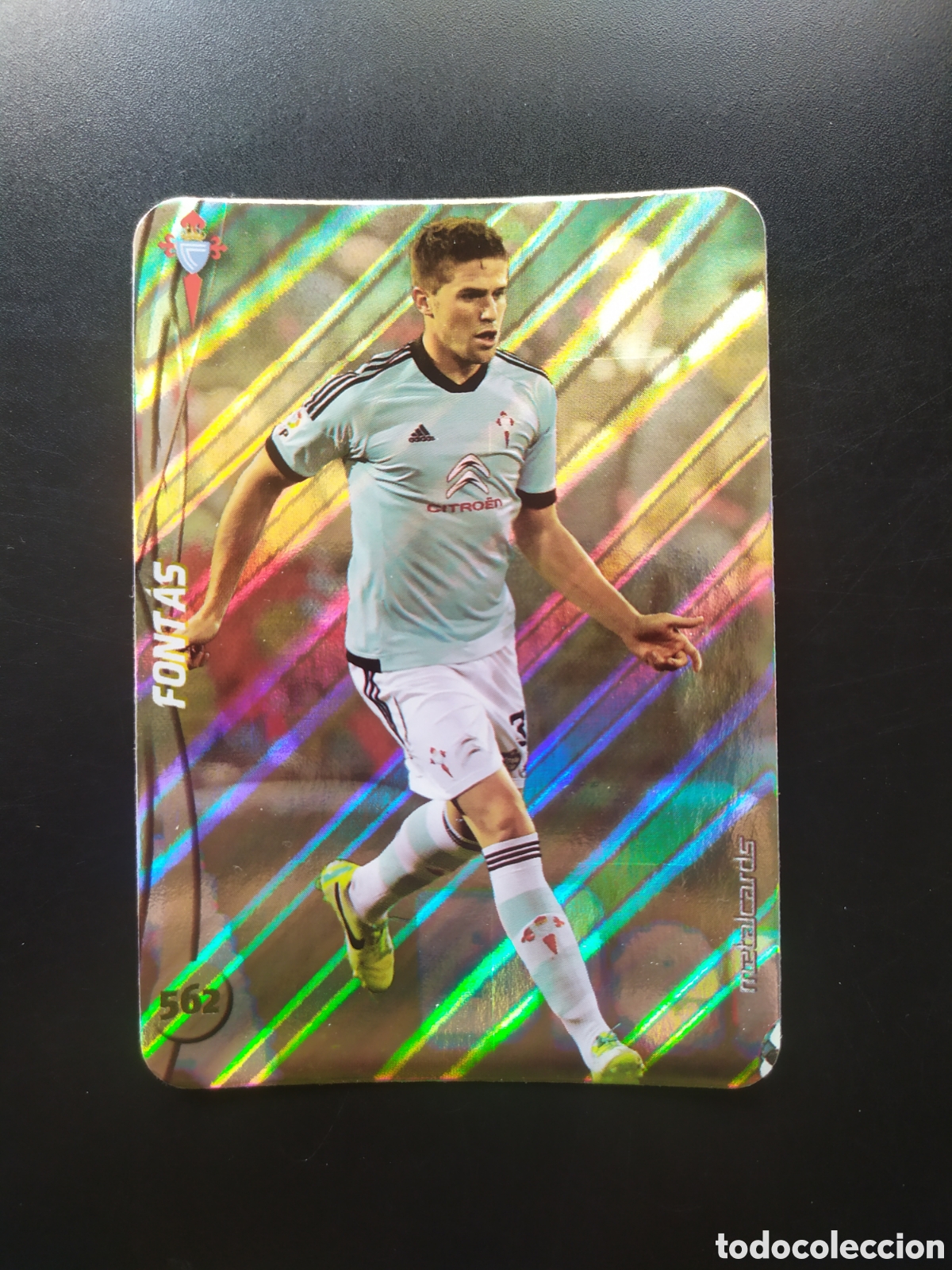 Cromos de F&uacute;tbol: Mundicromo fichas Liga 2014 2015 14 15 Fontas top brillo rayas n&deg; 562 Celta Vigo