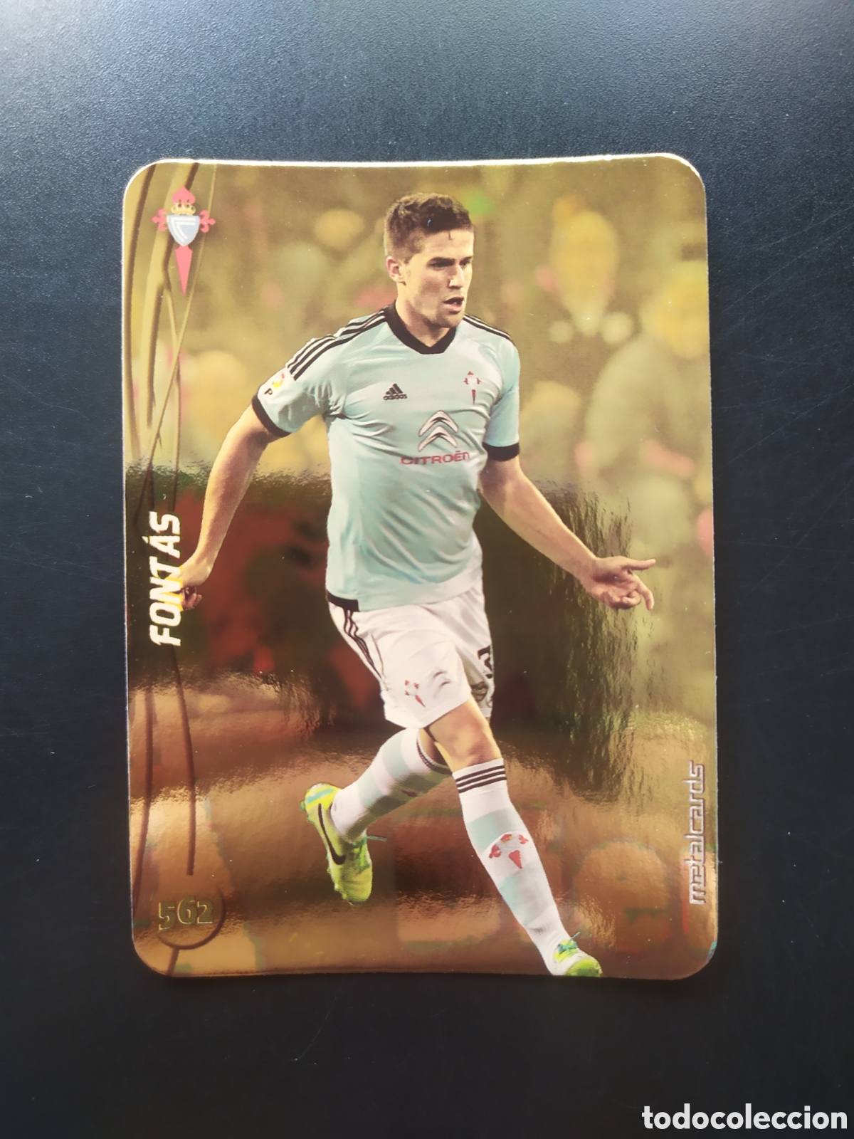 Cromos de F&uacute;tbol: Mundicromo fichas Liga 2014 2015 14 15 Fontas top brillo liso dorado n&deg; 562 Celta Vigo