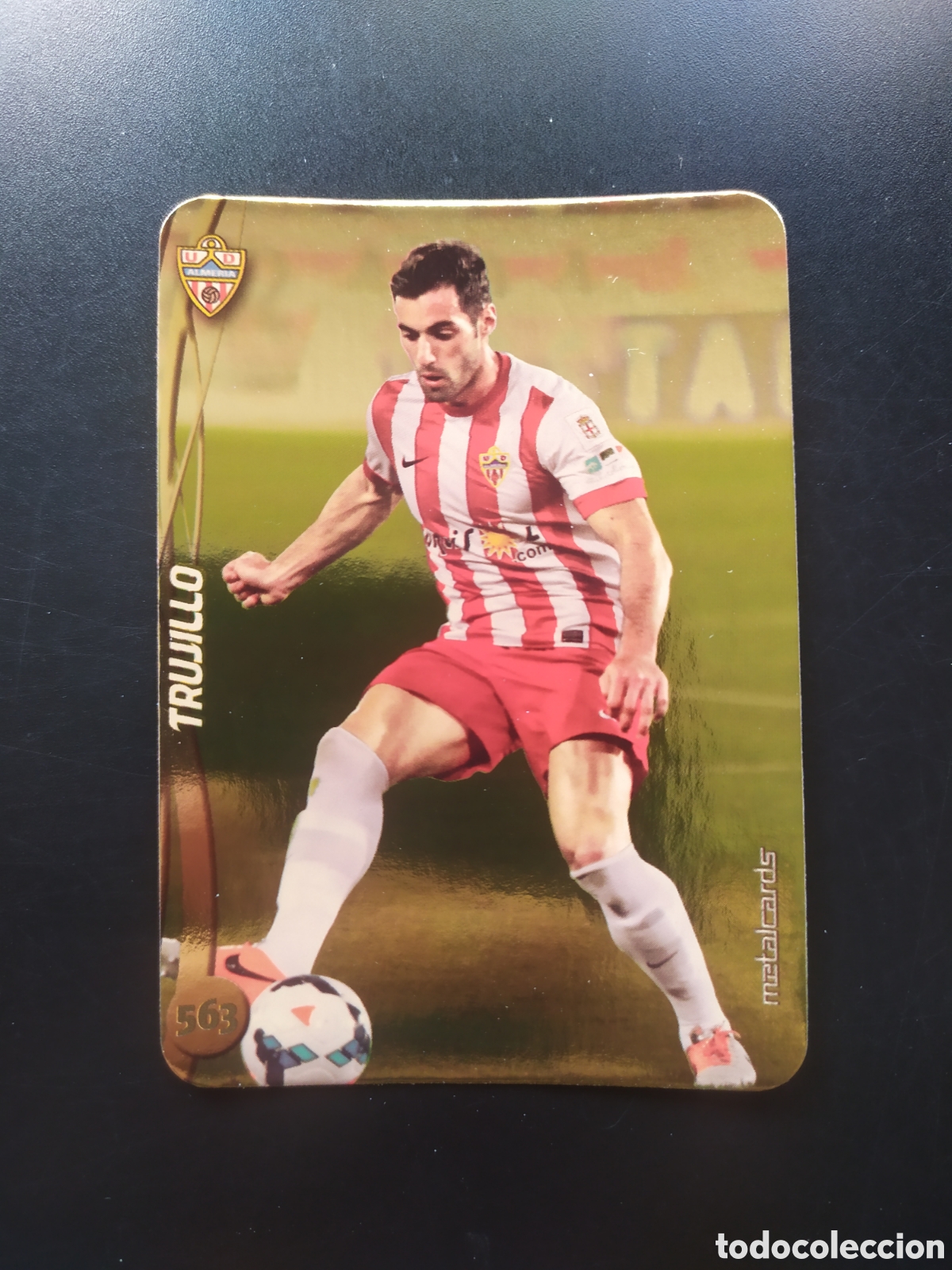 Cromos de Futebol: Mundicromo fichas Liga 2014 2015 14 15 Trujillo top brillo dorado n&deg; 563 Almeria