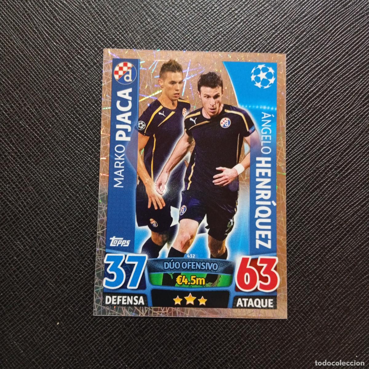Cromos de F&uacute;tbol: 432 PJACA HENRIQUEZ DINAMO ZAGREB TOPPS MATCH ATTAX 2015 2016 CROMO 15 16 FUTBOL - A6 PG523