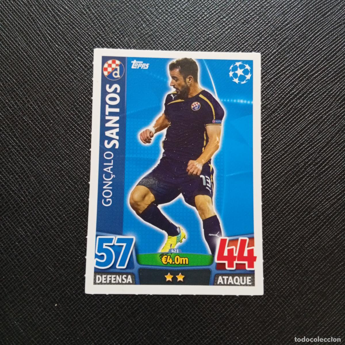 Cromos de F&uacute;tbol: 421 SANTOS DINAMO ZAGREB TOPPS MATCH ATTAX 2015 2016 CROMO 15 16 FUTBOL - A6 PG523