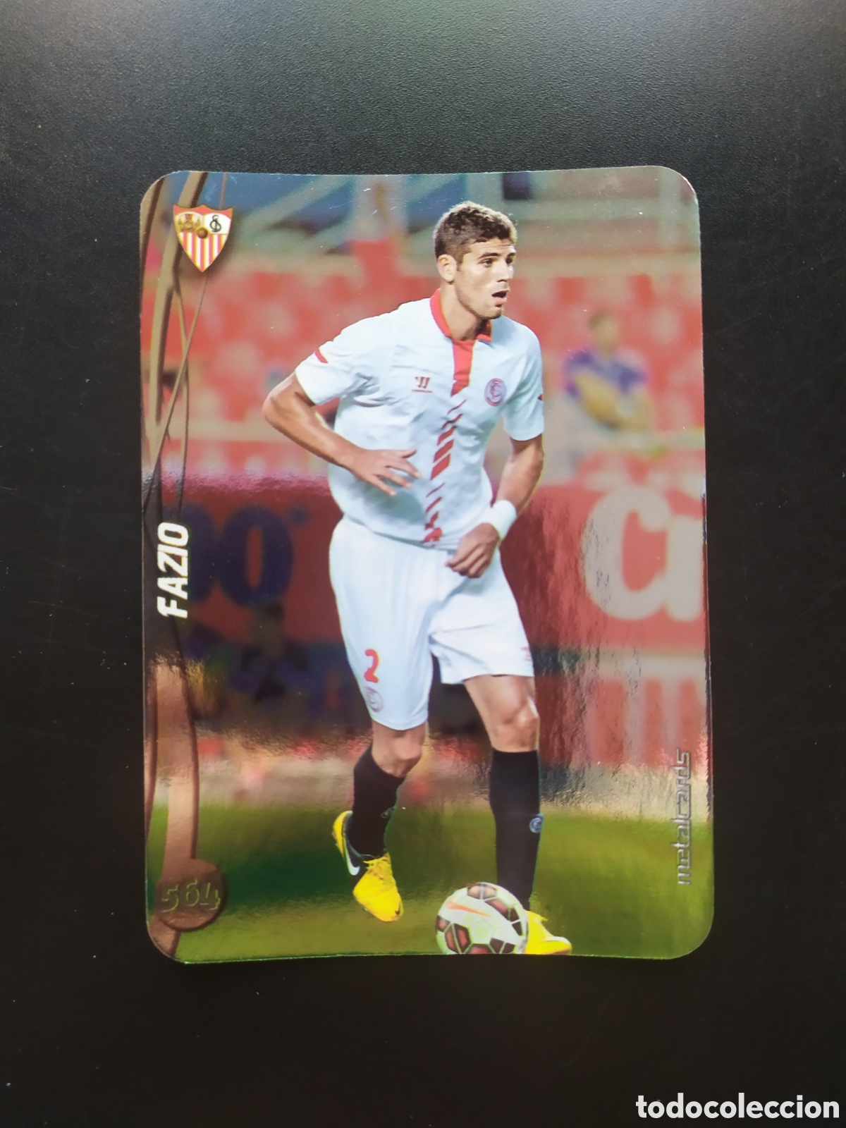 Fu&szlig;ball-Sticker: Mundicromo fichas Liga 2014 2015 14 15 Fazio top brillo liso n&deg; 564 Sevilla