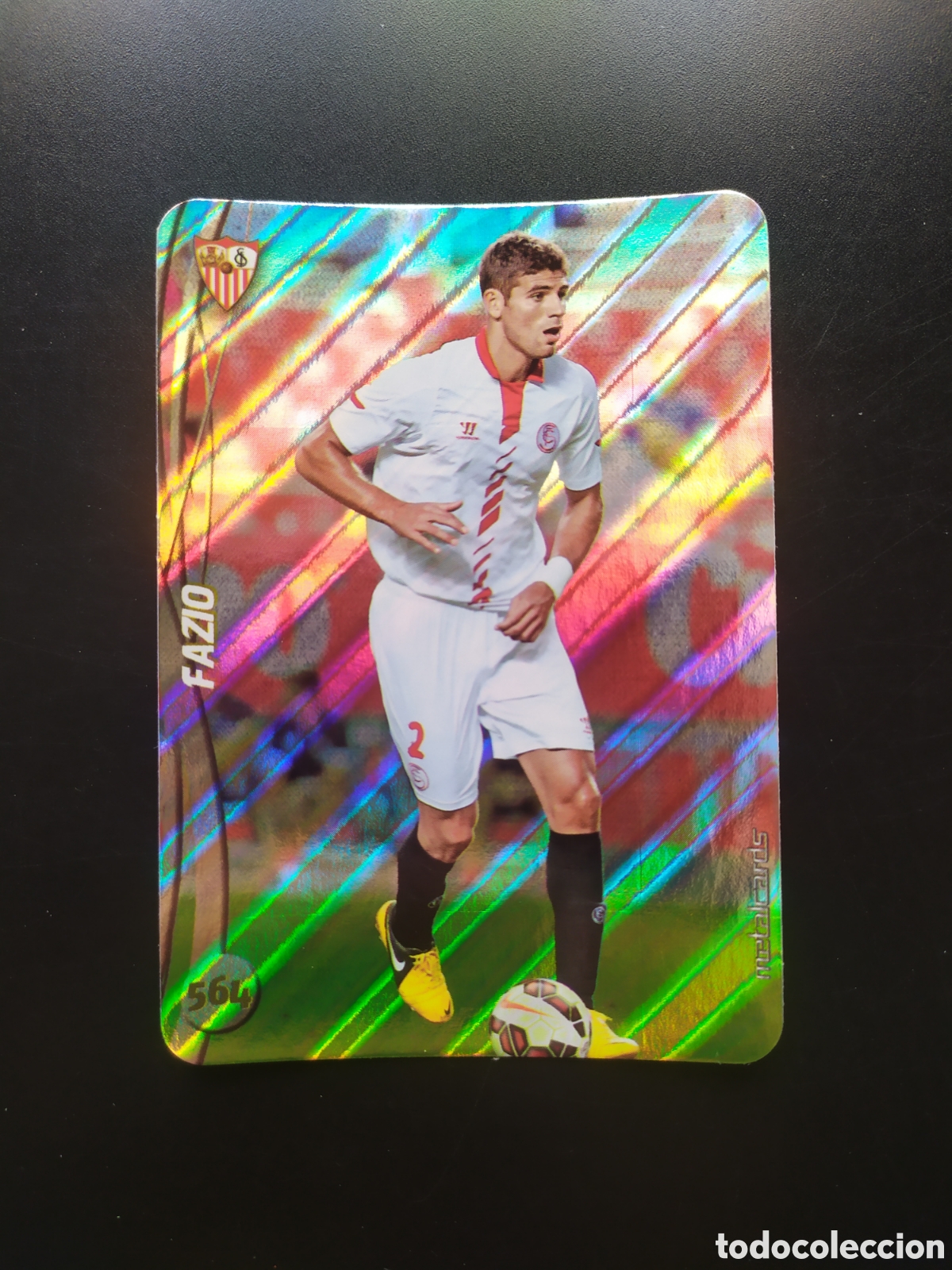 Fu&szlig;ball-Sticker: Mundicromo fichas Liga 2014 2015 14 15 Fazio top brillo rayas n&deg; 564 Sevilla