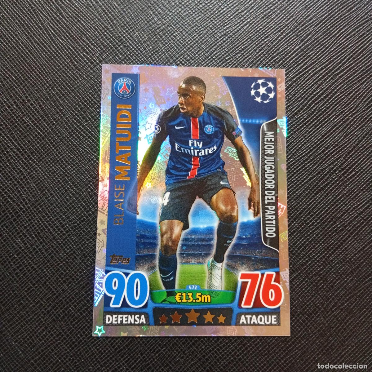 Fu&szlig;ball-Sticker: 472 MATUIDI PSG TOPPS MATCH ATTAX 2015 2016 CROMO 15 16 FUTBOL - A7 PG460