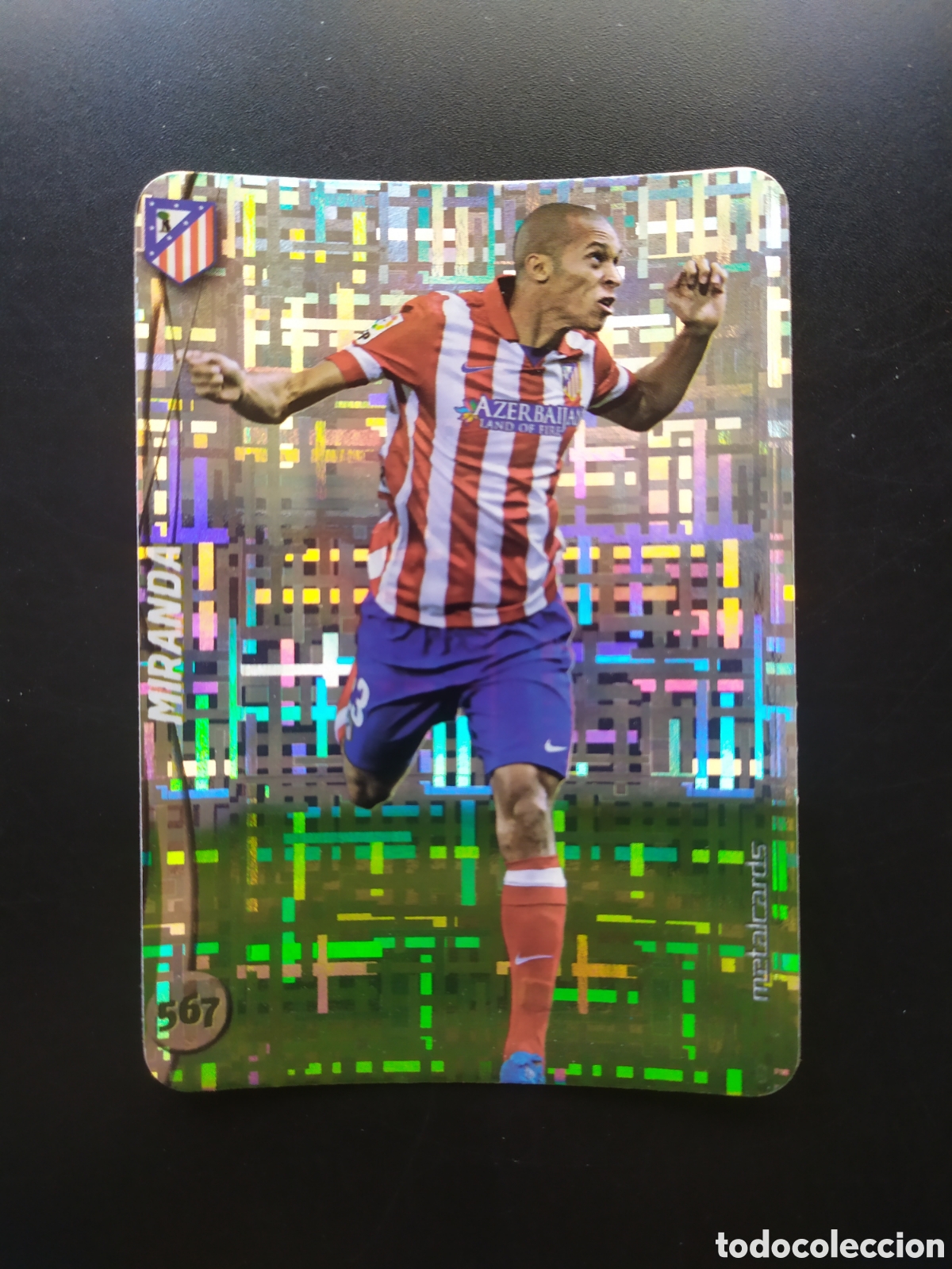 Cromos de F&uacute;tbol: Mundicromo fichas Liga 2014 2015 14 15 Miranda top brillo tetris n&deg; 567 Atl&eacute;tico Madrid