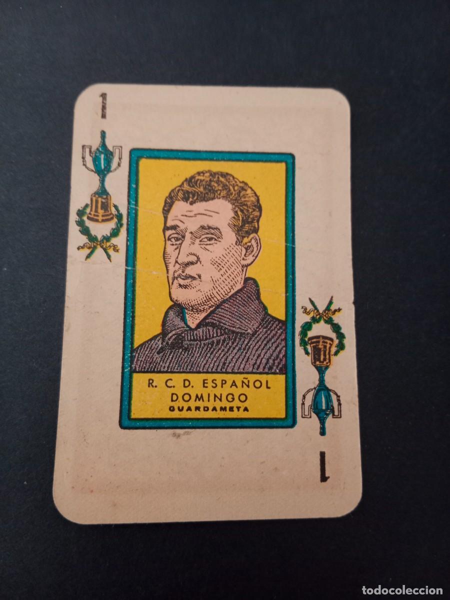 Cartes &agrave; collectionner de Football: ANTIGUO CROMO CARTA BARAJA FUTBOL A&Ntilde;OS 50 - EDITORIAL DESCONOCIDA - DOMINGO - RCD ESPA&Ntilde;OL