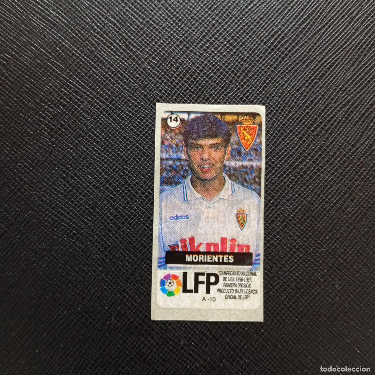 Cromos de F&uacute;tbol: 14 MORIENTES ZARAGOZA CHICLE VIDAL LA LIGA DE ESTRELLAS 1996 1997 96 97 SIN PEGAR - A83 PG9